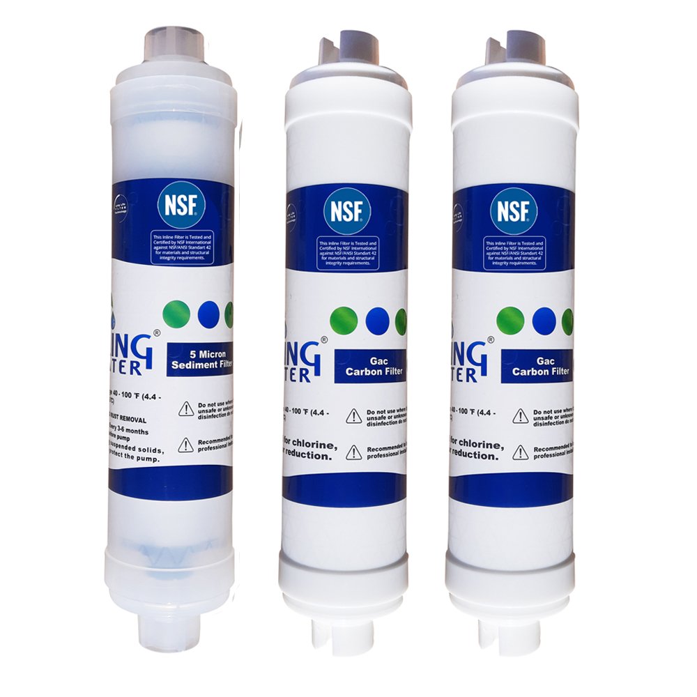 Spring Water Inline 3’lü Ön Filtre Seti – 10” Quick Connect